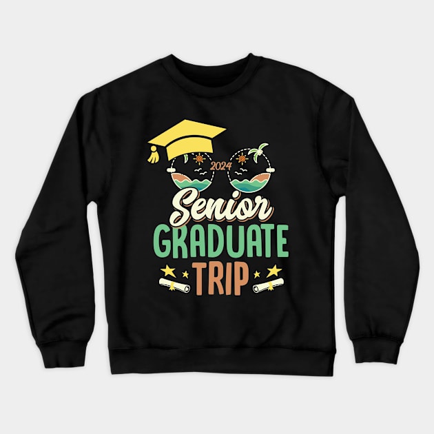 Graduation Vacation Trip 2024 Family Cruise Gift For Men Women Crewneck Sweatshirt by truong-artist-C